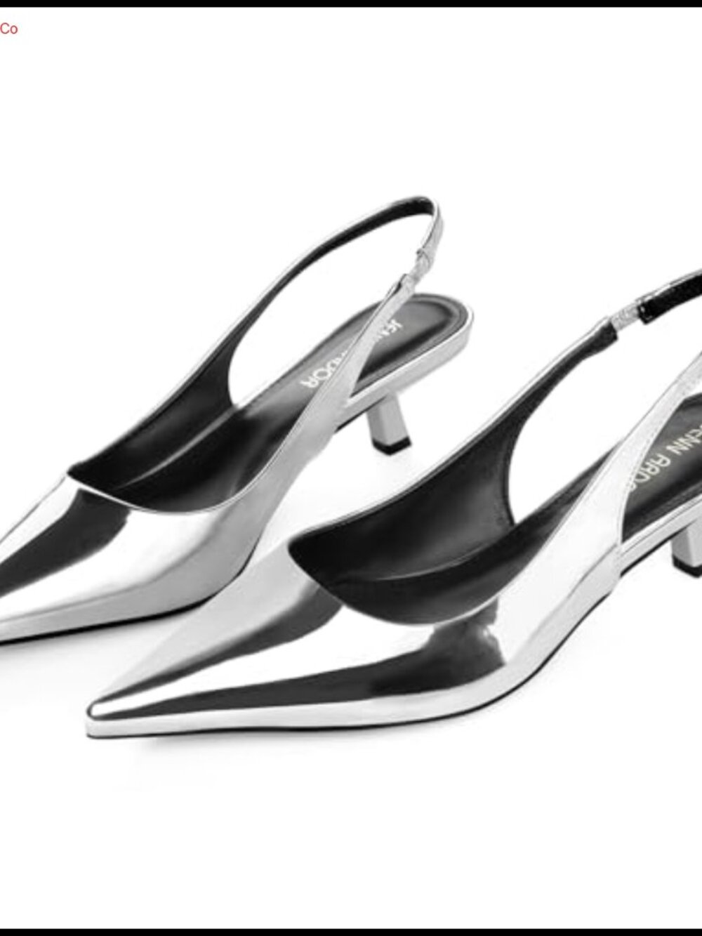 Kitten Heel Slingback Pumps Low Heel Dress Shoes Closed Toe